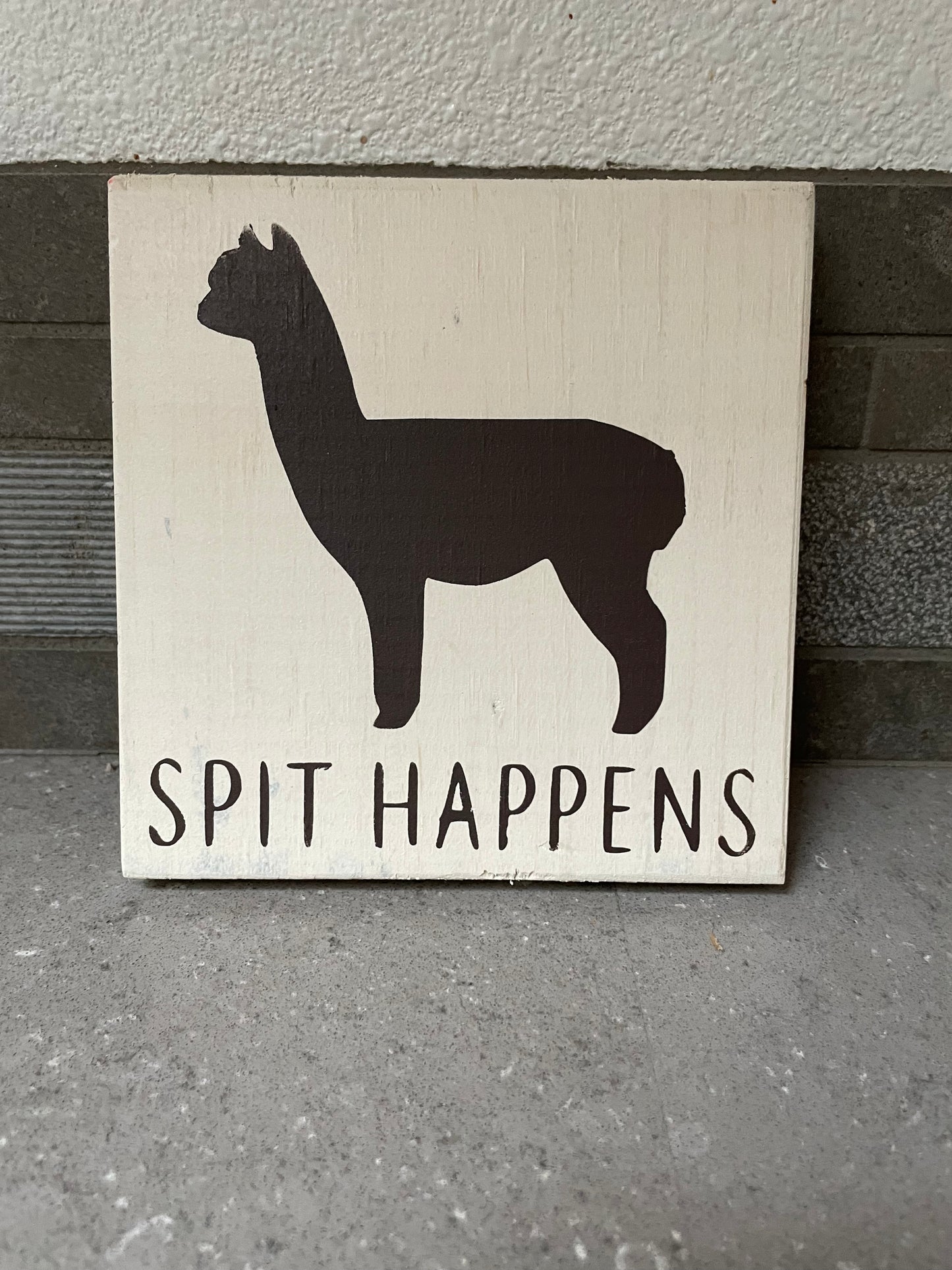 5x5 inch wood shelf signs